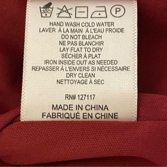 Badgley Mischka Belle Stretch Velvet Mini Dress Red Size 6 - Picture 12 of 12